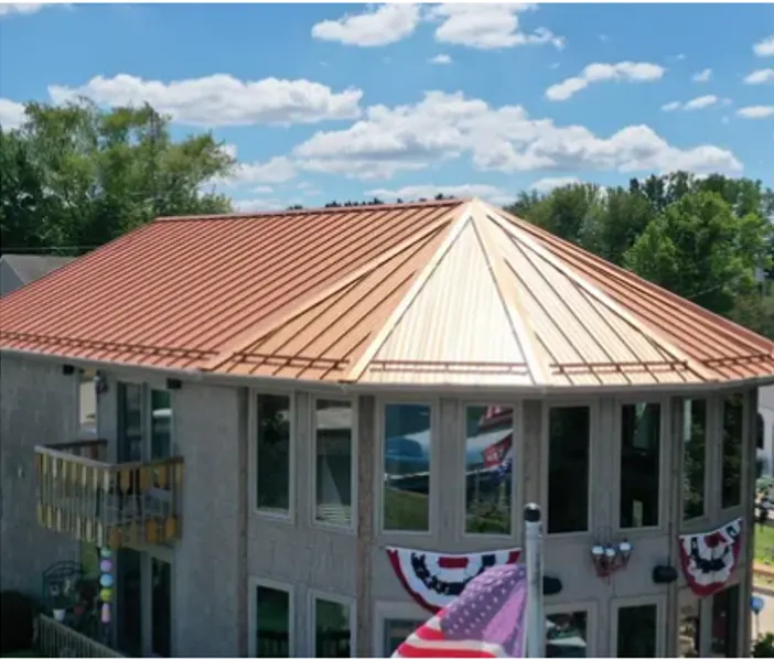Commercial roof inspection documented in New Palestine