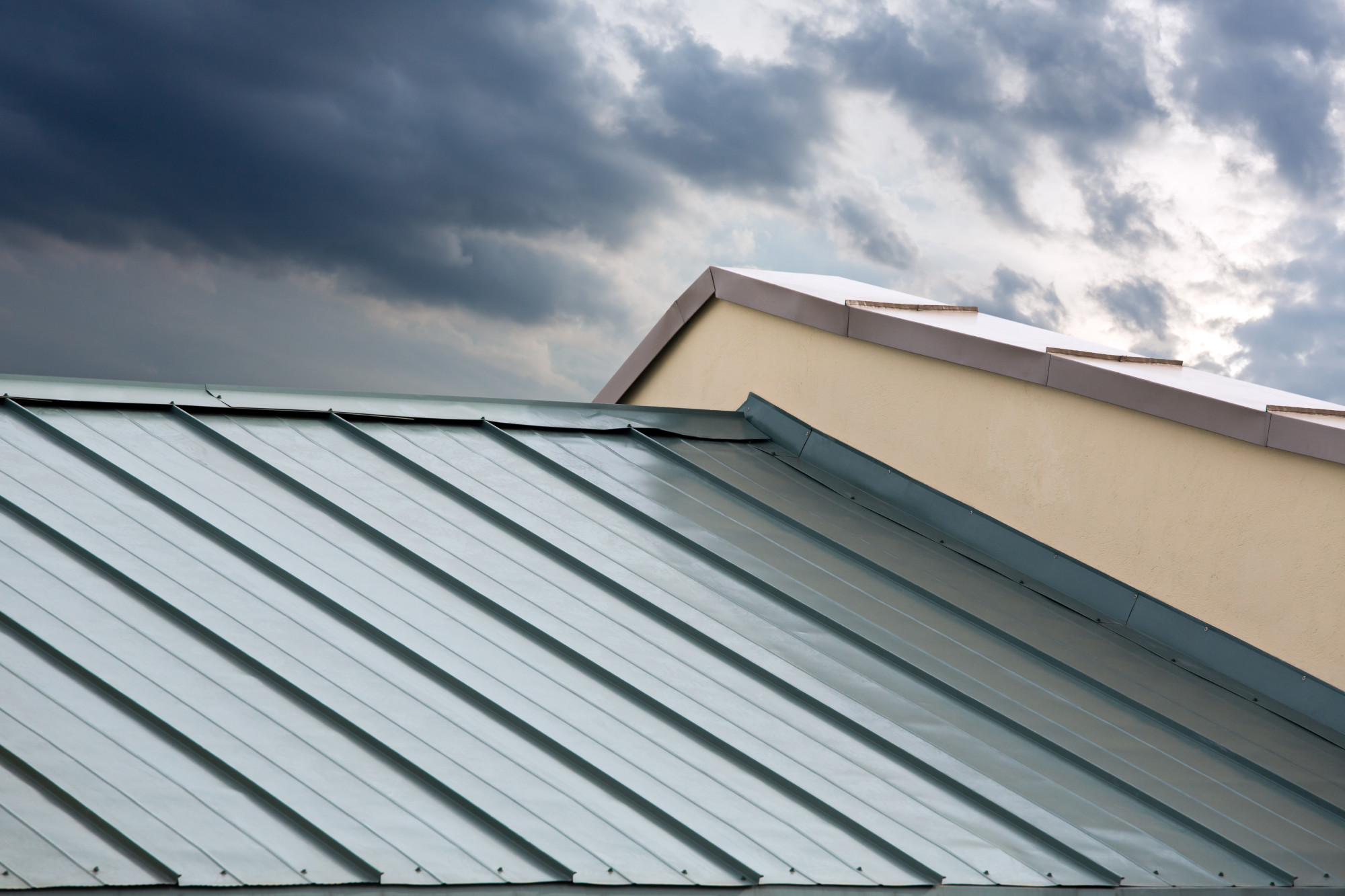 Hail damage on metal roof Indianapolis
